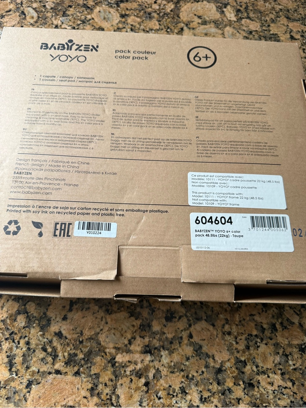BABYZEN™ YOYO 6+ color pack 48.5lbs (22kg) - Taupe - Picture 5 of 9